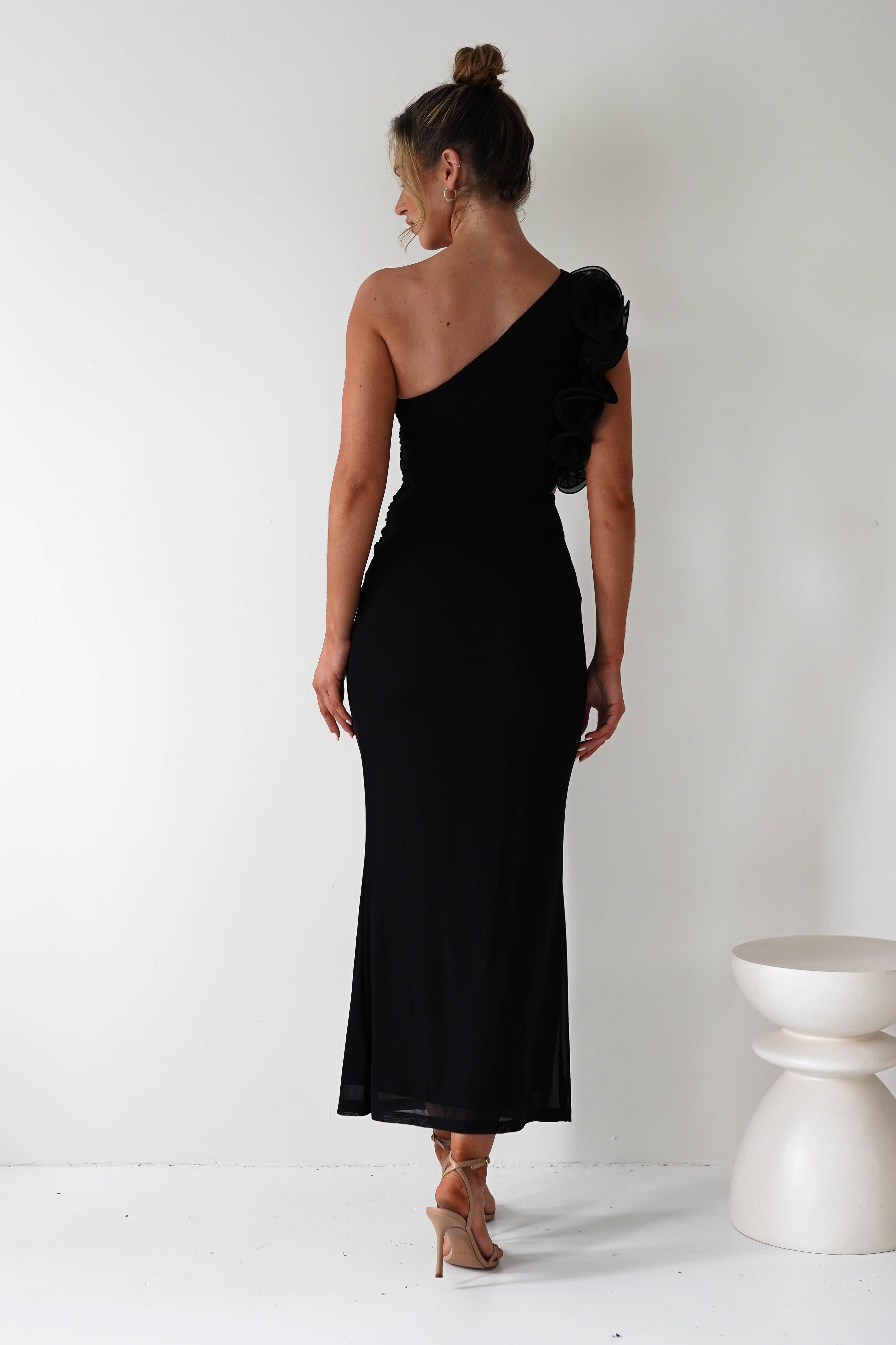 Sydney Bodycon Maxi Dress Black | Wedding Guest Dress | Bodycon | Maxi | Oh Hello Clothing
