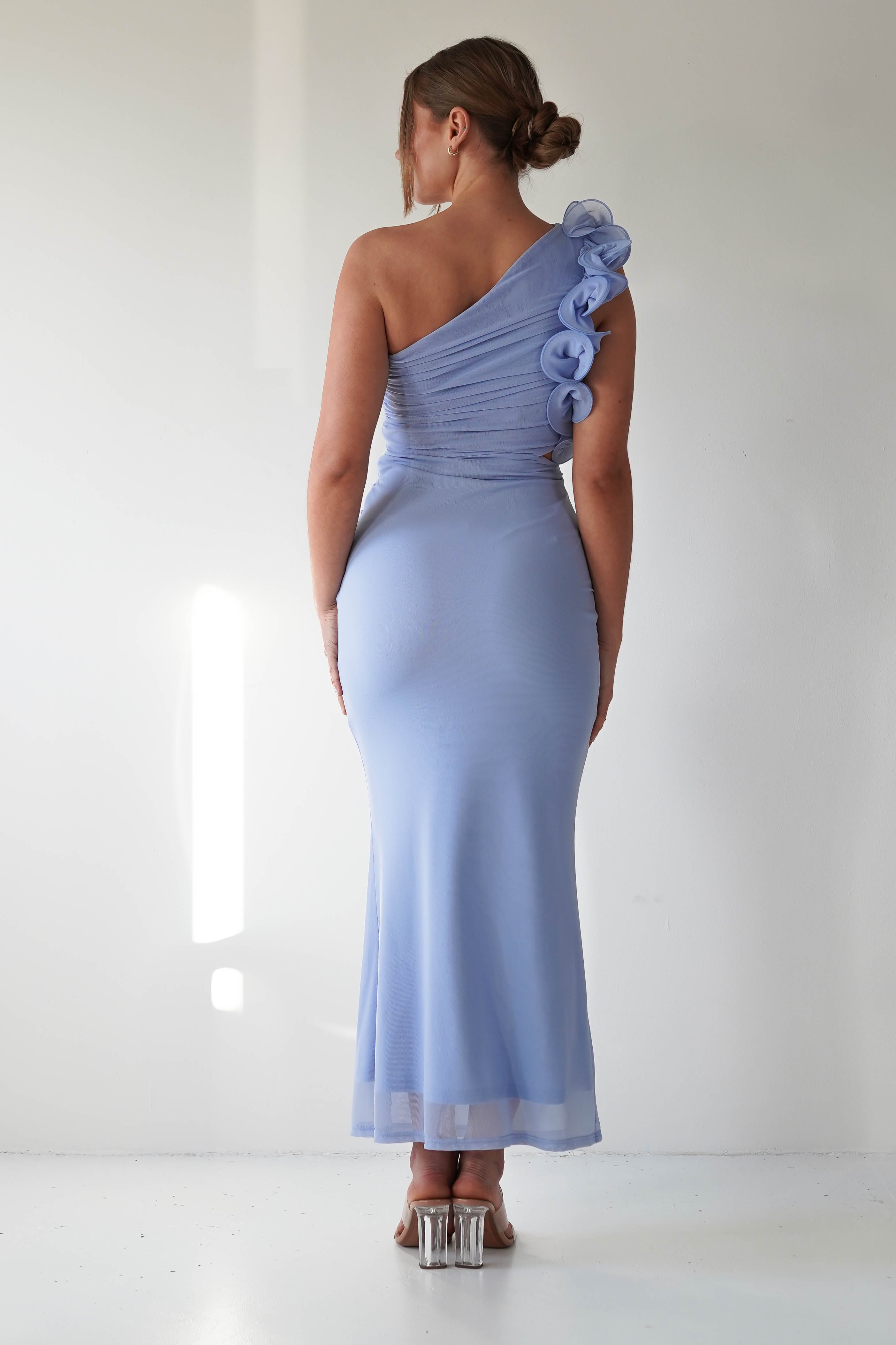 Sydney Bodycon Maxi Dress Blue | Wedding Guest Dress | Bodycon | Maxi | Oh Hello Clothing