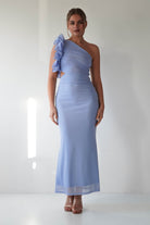 Sydney Bodycon Maxi Dress Blue | Wedding Guest Dress | Bodycon | Maxi | Oh Hello Clothing