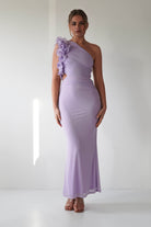 Sydney Bodycon Maxi Dress Lilac | Wedding Guest Dress | Bodycon | Maxi | Oh Hello Clothing