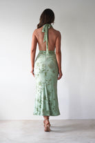 Tara Floral Jacquard Maxi Dress Light Green | Wedding Guest Dress | Maxi | Oh Hello Clothing