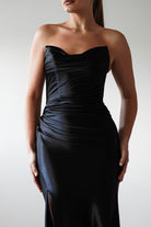 Venice Strapless Bodycon Gown | Black | Debs & Prom | Formal Gown | Oh Hello Clothing