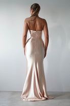 Venice Strapless Bodycon Gown | Light Gold | Debs & Prom | Formal Gown | Oh Hello Clothing