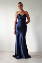 Venice Strapless Bodycon Gown | Navy | Debs & Prom | Formal Gown | Oh Hello Clothing