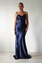Venice Strapless Bodycon Gown | Navy | Debs & Prom | Formal Gown | Oh Hello Clothing