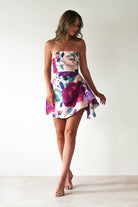 Veronika Floral Mini Dress Mixed Print | Wedding Guest Dress | Oh Hello Clothing