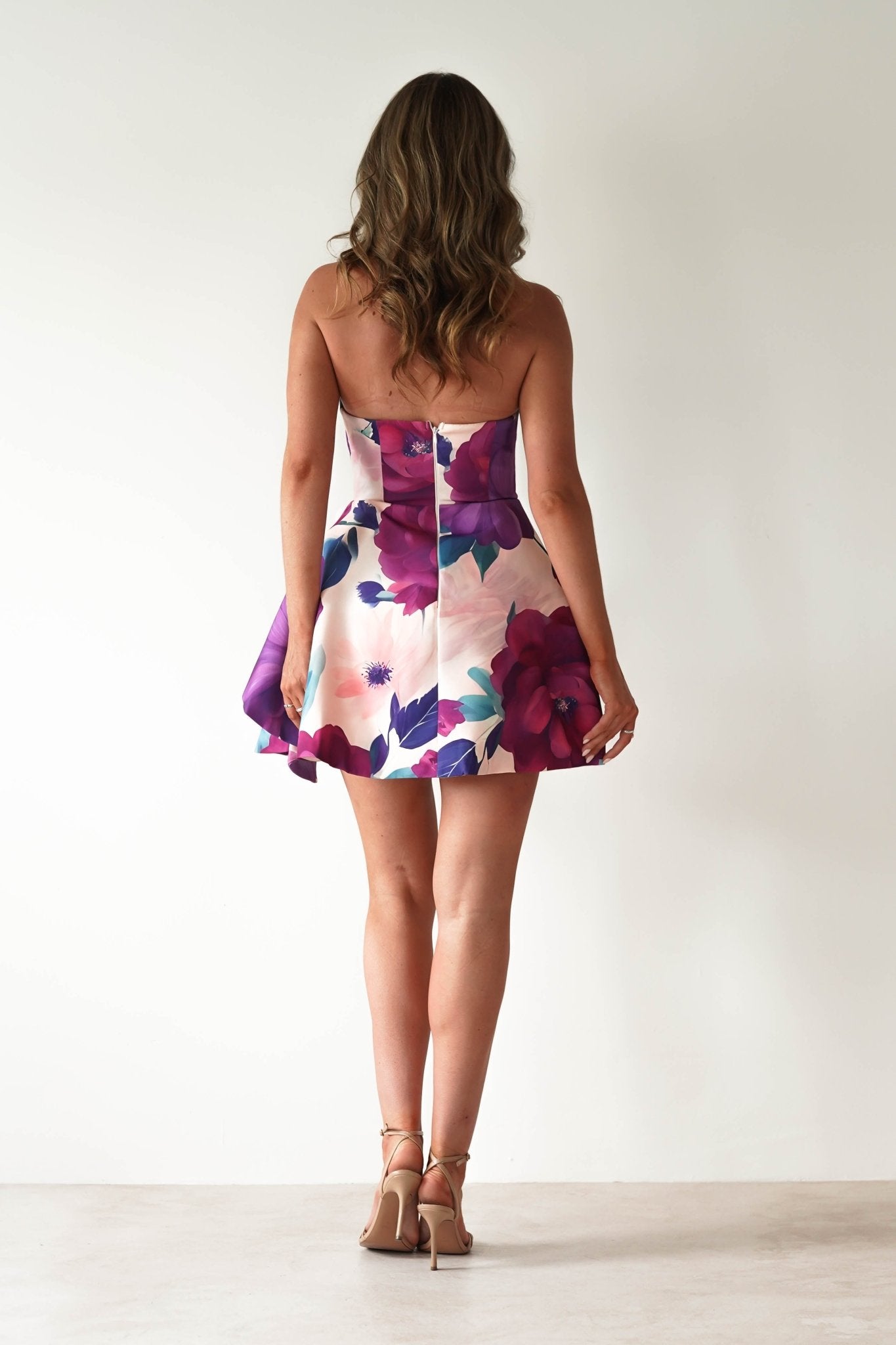 Veronika Floral Mini Dress Mixed Print | Wedding Guest Dress | Oh Hello Clothing