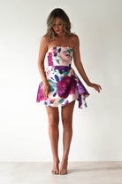 Veronika Floral Mini Dress Mixed Print | Wedding Guest Dress | Oh Hello Clothing