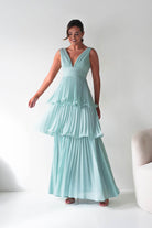 Oh Hello Clothing Women > Clothing > Dresses Vina Tiered Pleated Layered Maxi Dress | Mint