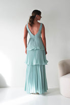 Oh Hello Clothing Women > Clothing > Dresses Vina Tiered Pleated Layered Maxi Dress | Mint