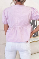 Minnie Bow Detail Blouse | Lilac | Oh Hello Clothing | Oh Hello Clothing