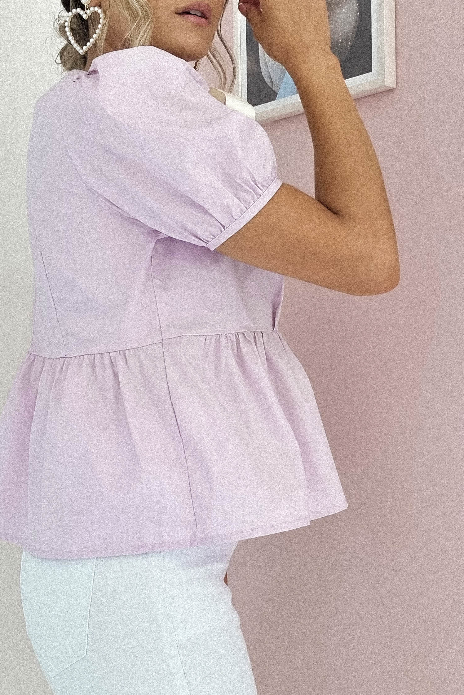 Minnie Bow Detail Blouse | Lilac | Oh Hello Clothing | Oh Hello Clothing