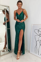 Mulan Sequin Gown | Emerald Green | Debs & Prom | Formal Gown | Oh Hello Clothing