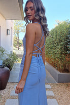 Solana Glitter Bodycon Gown | Blue | Debs & Prom | Formal Gown | Oh Hello Clothing